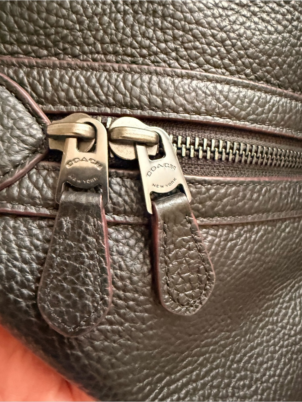 ✨Coach✨ Dark Brown Pebbled Leather Duffel - Picture 6 of 14